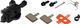 Shimano Pinza de frenos BR-MT500 con pastillas de resina - negro/Set/ninguno