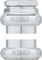 Chris King GripNut Sotto Voce EC34/28,6 - EC34/30 Gewindesteuersatz - silver/EC34/28,6 - EC34/30