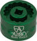 Abbey Bike Tools Herramienta de ejes de pedalier Bottom Bracket Socket Dual Sided - green