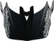 Troy Lee Designs Visera de repuesto para cascos D4 - stealth black