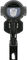 Axa Luz delantera Blueline 50-T Steady Auto LED con aprobación StVZO - negro