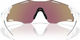 Oakley Cybr Zero Sportbrille - polished white | prizm sapphire