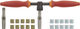Unior Bike Tools Crank Saver Kit 1695MB1 - red
