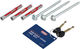 ABUS WCH Wall Anchor + ACH 9KS Plug-in Chain - black/110 cm
