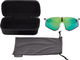 uvex Lunettes de Sport pace perform S CV - white mat/glossy green