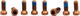 OAK Components Juego de Tornillos de titanio M4x9 para platos 8-bolt - copper