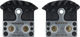Shimano J04C-MF Brake Pads for XTR, XT, SLX - 25 Pack - universal/Sintered