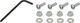 MKS CAGE CLIP HALF Pedalhaken - silber/M