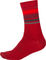 Endura Chaussettes à rayures BaaBaa Merino - red | 37 - 42