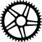 Wolf Tooth Components Direct Mount Kettenblatt für Easton Cinch - black/42 Z