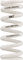Cane Creek Ressort Progressif en Acier VALT Lightweight pour Course 57,5 - 70 mm - blanc/500 lbs
