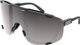 POC Devour sports glasses with replacement lens - uranium black | clarity road-sunny silver