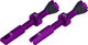 Peaty's Holeshot Fast Flow tubeless valves - violet | Presta Valve (SV) | 42 mm