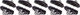 Shimano Bremsschuhe R50T2 für Tiagra, Sora (BR-4600) - 5 Paar - schwarz