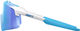 100% Aerocraft Hiper Sportbrille - matte white/hiper blue mirror