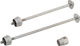 Pitlock Locking Skewer Set 03 for Front Wheel + Rear Wheel - silver