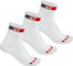 GripGrab Classic Regular Cut Socks 3-Pack - white/41 - 44