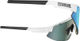 Bliz Matrix Sports Glasses - shiny white | smoke-blue