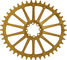 Garbaruk Oval Chainring AXS Road/CX SRAM Direct Mount 8-Hole Single Speed - gold/42 