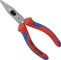 Knipex Pince à Bec Plat avec Tranchant - rouge-bleu