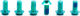 OAK Components Juego de Tornillos de titanio M5x10 para Disco de freno 6 agujeros - green