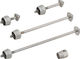 Pitlock Set de seguridad 03/LH ruedas delantera + trasera + luces/soporte - plata