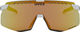 uvex pace stage S CV Sportbrille - white matt/mirror yellow
