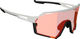 Leatt RideViz Pro Sportbrille - black-white red | red