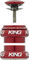 Chris King NoThreadSet EC34/28,6 - EC34/30 GripLock Steuersatz - red/EC34/28,6 - EC34/30