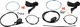 Shimano Set de Freins à Disque av+arr 105 BR-R7070 + ST-R7020 - silky black/Ensemble/gauche/droite (spécifique)