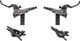 Shimano XT v+h Set Scheibenbremse BR-M8120 / BR-M8100 mit Resinbelag J-Kit - schwarz/Set/links/rechts (seitenspezifisch)