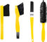 Pedros Set de cepillos de limpieza Pro Brush Kit - amarillo-negro