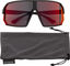 uvex Lunettes de Sport sportstyle 237 - black mat/mirror red