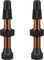WTB Válvula tubeless TCS Aluminium Presta - naranja/SV 46 mm