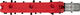 e*thirteen Base Flat Platform Pedals - red