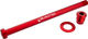 Burgtec 186 mm rear axle for Orbea - race red