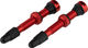 tune Válvula tubeless en set de 2 - rojo/SV 44 mm