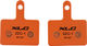 XLC Pastillas de freno Disco BP-O07 para Shimano/Tektro/XLC - naranja/Orgánico