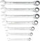 Proxxon MicroSpeeder Combination Wrench Set, 7 Pieces, Standard Version - silver-black
