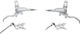 Hope Juego de Frenos de Disco EVO TR4 con Latiguillo de Acero Trenzado - silver-silver | Set | left/right (side-specific)