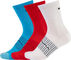 Endura Chaussettes Coolmax Race - paquet de 3 - white-red-blue | 37 - 42