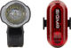 Sigma Aura 30 Front Light + Curve Rear Light Set (StVZO) - black