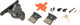 Shimano GRX Bremssattel BR-RX810 mit Resinbelag - anthrazit/Vorderrad/ohne