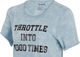 Fox Head Womens Throttle SS T-Shirt - crystal blue/S