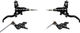 Hope Juego de Frenos de Disco EVO GR4 con latiguillo de acero trenzado - black-black | Set | left/right (side-specific)