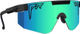 Pit Viper The Originals 2.0 Regular Ball-istic Glasses - blacking out blue green | ball-istic blue-green