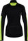 GORE Wear Camiseta de manga larga para damas M Thermo Zip Shirt - black-neon yellow/36/XS/S