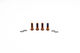 OAK Components Juego de Tornillos de Titanio M6x16 para Adaptador de Frenos de disco - copper
