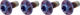 SILCA Titanium Bottle Cage Bolts Torx - purple