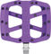 e*thirteen Base Flat Platform Pedals - eggplant